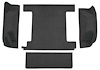 F9763157 1974-76 Ford Bronco w/ 1 Gas Tank w/o Tailgate Lock; Cargo Area; Molded; Cutpile Carpet; Kit; Charcoal - image 1