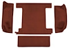 F9763175 1974-76 Ford Bronco w/ 1 Gas Tank w/o Tailgate Lock; Cargo Area; Molded; Cutpile Carpet; Kit; Claret/Oxblood - image 1