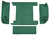 F9763414 1974-76 Ford Bronco w/ 2 Gas Tanks w/o Tailgate Lock; Cargo Area; Molded; Cutpile Carpet; Kit; Light Jade Green - image 1