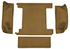 F9763437 1974-76 Ford Bronco w/ 2 Gas Tanks w/o Tailgate Lock; Cargo Area; Molded; Cutpile Carpet; Kit; Buckskin - image 1