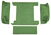F9763439 1974-76 Ford Bronco w/ 2 Gas Tanks w/o Tailgate Lock; Cargo Area; Molded; Cutpile Carpet; Kit; Willow Green - image 1