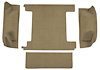 F9763444 1974-76 Ford Bronco w/ 2 Gas Tanks w/o Tailgate Lock; Cargo Area; Molded; Cutpile Carpet; Kit; Sandalwood - image 1