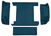F9763453 1974-76 Ford Bronco w/ 2 Gas Tanks w/o Tailgate Lock; Cargo Area; Molded; Cutpile Carpet; Kit; Dark Blue - image 1