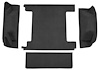 F9763457 1974-76 Ford Bronco w/ 2 Gas Tanks w/o Tailgate Lock; Cargo Area; Molded; Cutpile Carpet; Kit; Charcoal - image 1