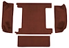 F9763475 1974-76 Ford Bronco w/ 2 Gas Tanks w/o Tailgate Lock; Cargo Area; Molded; Cutpile Carpet; Kit; Claret/Oxblood - image 1