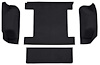 F9763601 1977 Ford Bronco w/o Tailgate Lock; Cargo Area; Molded; Cutpile Carpet; Kit; Black - image 1