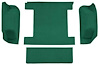 F9763614 1977 Ford Bronco w/o Tailgate Lock; Cargo Area; Molded; Cutpile Carpet; Kit; Light Jade Green - image 1
