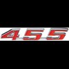 FB009A "455" Trunk Lid Emblem for 1967-69 Pontiac Firebird - image 1