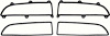 FB773 Tail Lamp Gasket Set 1970-73 Firebird, Trans Am; Set of 4 - image 1