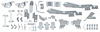 FBK6768 Body Bracket Kit 1967-68 Mustang Fastback; 42-Piece Set; Silver Weld-Thru Coating - image 1