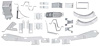 FBK6970 Body Bracket Kit 1969-70 Mustang Fastback; 22-Piece Set; Silver Weld-Thru Coating - image 1