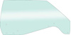 FD4146T Front Door Glass; 1969 Impala / Full-Size; 2 Door Hardtop / Convertible; RH; Tinted - image 1