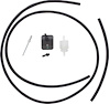 FL110 1967-72 Pontiac Firebird, Tempest, Lemans, GS; Hood Tachometer Anti-Fog Vent Line Set - image 1