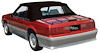 FM2204333 1983-90 Ford Mustang Convertible; Plastic Rear Window; With Black Vinyl Trim - image 1