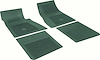 FP73013 Bow Tie Floor Mat Set 1967-81 Impala, Bel Air, Biscayne, Caprice; Dark Green; Set of 4 - image 1
