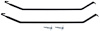 FT3100A Fuel Tank Mounting Straps 1955-57 Chevy Bel Air, 150, 210, Del Ray; Coupe & Sedan; EDP Coated; Pair; Except Station Wago - image 1