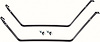 FT4110A Fuel Tank Mounting Straps 1958 Impala, Bel Air, Biscayne, Brookwood, Nomad,; for Station Wagon models; EDP Coated - image 1