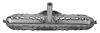 FT553826 1975-77 Regal & Cutlass, Fuel Tank, Zinc Coated, 21.9 Gallon Capacity - image 1