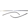 FTS5959 1959 Ford, Mercury; Convertible Top Rear Tack Strip Bow Set; Tacking Rail; Trimstick; 3-Piece - image 1