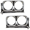 GH1100S 1970 Buick Skylark, GS, Sportwagon; Headlamp Bezel Set, LH and RH; Pair - image 1
