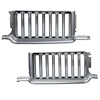 GH2707T Grilles for 1970 Oldsmobile Cutlass, F85, 442 [Black and Silver, Plastic, Pair] - image 1