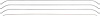 GM359 Headliner Bow Set 1961-62 Chevrolet Full Size 2-Door Bubble Top 4 Piece - image 1