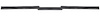 GN110358 1981-87 Buick Regal, Grand National 2 Door; Rear Bumper Impact Strip; With White Line Accent Paint