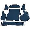 GN11138712 1984-87 Buick Regal Grand National, Trunk Mat Kit w/ Boards, Cutpile, Blue - image 1