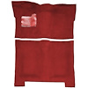GN21138221 1974-75 Buick Regal; 4-Door; Complete Molded Carpet Kit; Mass Backing; Cutpile; Oxblood - image 1