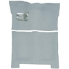 GN21138241 1974-75 Buick Regal; 4-Door; Complete Molded Carpet Kit; Mass Backing; Cutpile; Powder Blue - image 1