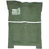 GN21138248 1974-75 Buick Regal; 4-Door; Complete Molded Carpet Kit; Mass Backing; Cutpile; Willow Green - image 1