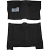 GN21138401 1976 Buick Regal; 4-Door; Complete Molded Carpet Kit; Mass Backing; Cutpile; Black - image 1