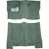 GN21138480 1976 Buick Regal; 4-Door; Complete Molded Carpet Kit; Mass Backing; Cutpile; Sage Green - image 1