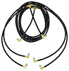 HK222 Convertible Top Hydraulic Hose Set 1951-56 Buick, Chevrolet, Pontiac, Oldsmobile; Black Rubber; Pigtail Style - image 1