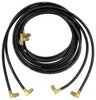 HK223 1951-61 Cadillac/Chrysler/Plymouth/Dodge/Ford; Convertible Top Hydraulic Hose Set; w/ Power Top; Black Rubber Offset Style - image 2