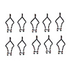 HK383 1969-70 Mustang Standard Interior Door Panel Clip Set, 10 Pieces - image 1