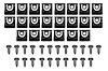HK401 1965 Mustang Coupe/Fastback 44 Piece Front Windshield Molding Clip Kit - image 1
