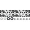 HK402 1966-68 Mustang Convertible 24 Piece Windshield Molding Clip Kit - image 2