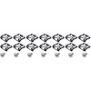 HK505 1971-73 Mustang Fastback 21 Piece Rear Window Molding Clip Kit - image 1