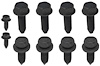 HWK002 1970-73 Chevrolet Camaro RS; Front Bumper Hardware; Set - image 1