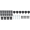 HWK248 1975 Chevrolet Nova; Front Grill Hardware; Set - image 1