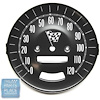 IN12788G 1965 GTO, LeMans; Speedometer Face; Steel; Rally Gauges - image 1