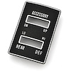 IN1529S 1970-1972 Buick Skylark, GS; Bezel; Convertible Top/Defogger Switch; 2 Hole - image 1