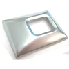 IN6280Z Seat Belt Buckle Cover; 1969-72 Camaro, Impala, Nova, Cutlass, GTO; Deluxe; Brushed; Large - image 1