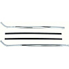 Quarter Window Vertical Molding 1967-1969 Camaro/Firebird Convertible - image 1