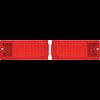 K1040 Rear Tail Light Lens 1968-69 Chevy II/Nova; Pair - image 2