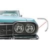 Outer Grill Eyebrow Moldings 1964 Chevy Impala/Full-Size - image 3