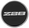 R15 Wheel Center Cap Emblem Z28 2-15/16 Chrome Logo/Black Background - image 2