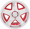 K151802RD 5-Spoke Aluminum Wheel Set With Red Accents 1982-02 Camaro/Firebird R15 Style 17" x 9.5" - image 1