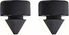 1960-61 Impala / Full Size Rear License Plate Bumpers - Pair - image 1
